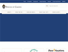 Tablet Screenshot of camdendiocese.org